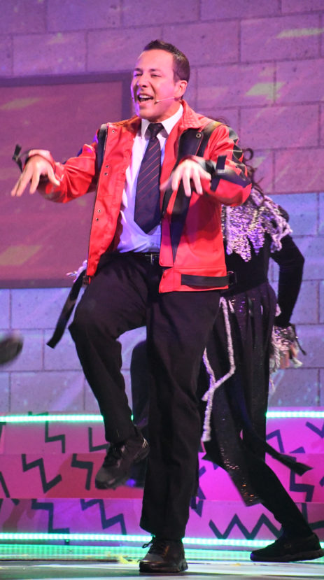 Howie Dorough in an 80s flashback number in the world premiere of HOWIE D: BACK IN THE DAY