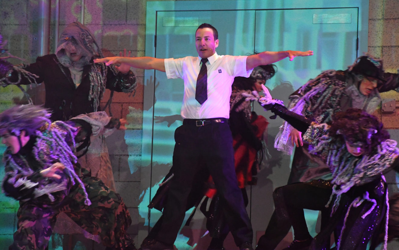 Howard Dorough and cast perform Monsters in My Head in HOWIE D: BACK IN THE DAY