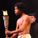 Aaron Ellis as Mowgli in The Jungle Book