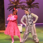 Olivia Jones as Piggie and Will Nash Broyles as Gerald the Elephant in The Rose Theater's production of 