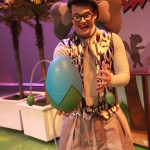 Will Nash Broyles as Gerald the Elephant in The Rose Theater's production of 
