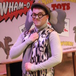 Will Nash Broyles as Gerald the Elephant in The Rose Theater's production of 