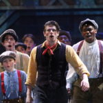Liam Brenzel, Winston Schneider, Andrew Wright and Marcel Daly in Newsies