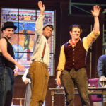 Garrett Griffin, Marcel Daly, Andrew Wright and Patrick Wolfe in Newsies