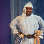 Tyrone Beasley as Wynken in WYNKEN, BLYNKEN & NOD at The Rose Theater