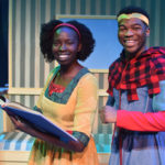 Aguel Lual as Ella and Marcel Daly as Prince Charmont in ELLA ENCHANTED at The Rose Theater