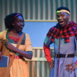 Aguel Lual as Ella and Marcel Daly as Prince Charmont in ELLA ENCHANTED at The Rose Theater