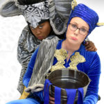 Alease Timbers as Elephant and Maddie Grissom as Monkey in A BUCKET OF BLESSINGS