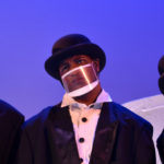 The Rose Theater's world premiere production of PENGUIN PROBLEMS, featuring: Ben Adams as Bob, Malik Fortner as Mortimer, Jessica Burrill Logue as Louise