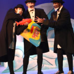 The Rose Theater's world premiere production of PENGUIN PROBLEMS, featuring: Jessica Burrill Logue as Louise, Ben Adams as Bob, and Malik Fortner as Mortimer.