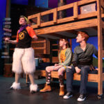 Otto Fox as Grover, Maddie Smith as Annabeth and Derek Penner as Percy Jackson in The Rose Theater's production of THE LIGHTNING THIEF, playing Jan. 20 - Feb. 5, 2023.