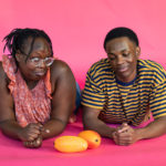 Kevin Jones as Ziggy and Nyarok (Rayn) Tot as Nansi in The Rose Theater's production of BOB MARLEY'S THREE LITTLE BIRDS, playing February 23 - March 10, 2024.