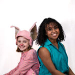 Scarlett Simpson as Wilbur and Mahalet Kinde as Fern in The Rose Theater's production of CHARLOTTE'S WEB, playing April 19 - May 5, 2024.