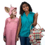 Scarlett Simpson as Wilbur and Mahalet Kinde as Fern in The Rose Theater's production of CHARLOTTE'S WEB, playing April 19 - May 5, 2024.