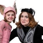 Scarlett Simpson as Wilbur and Miriam Gutiérrez as Charlotte in The Rose Theater's production of CHARLOTTE'S WEB, playing April 19 - May 5, 2024.