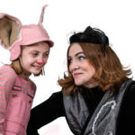 Scarlett Simpson as Wilbur and Miriam Gutiérrez as Charlotte in The Rose Theater's production of CHARLOTTE'S WEB, playing April 19 - May 5, 2024.