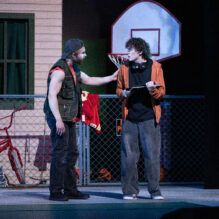 THE GREAT RACE at The Rose Theater, featuring Dennis Stessman as Devin's Dad and Billy Rodgers as Devin.