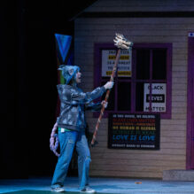 THE GREAT RACE at The Rose Theater, featuring Roz Parr as Kit/Miss Rat.