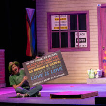 THE GREAT RACE at The Rose Theater, featuring Roz Parr as Kit.